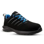 Canvas Club PALERMO Steel Toe Cap Suede Safety Shoe, PU Sole (Black, S2)