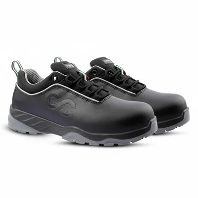 Canvas Club TURIN Safety Shoe, 200J Fibre Glass Toe Cap & DIP PU Sole(Size-7)