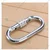 Gravitech Alloy Steel Climbing Carabiner Pack of 1, 5, 20, 50 For Fall Protection, Minimum Breaking Strength 25 KN (GI-SK-01)(Pack-1)