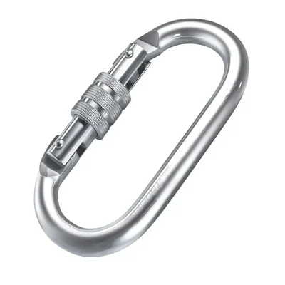 Gravitech Alloy Steel Climbing Carabiner Pack of 1, 5, 20, 50 For Fall Protection, Minimum Breaking Strength 25 KN (GI-SK-01)(Pack-1)