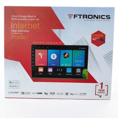 MTK 4GB RAM 64GB ROM Car Android Player HD Touchscreen Infotainment System with Wireless CarPlay Android Auto Ftronics