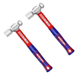 EMTOP pack of 2, 450g Carbon Steel Ball Pein Hammer, (EHAMBH1601)