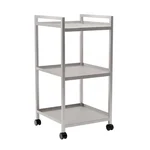 Vinayak Machines 3 Shelf Stainless Steel Multipurpose Cart Trolley with Wheels (40 L x 40 W x 76 H Cm)