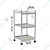 Vinayak Machines 3 Shelf Stainless Steel Multipurpose Cart Trolley with Wheels (40 L x 40 W x 76 H Cm)