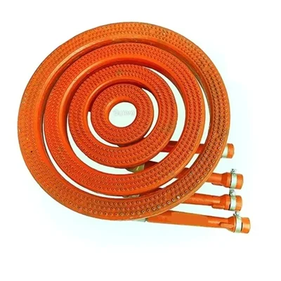 Combo of Cast Iron Korean Burner No.1,2,3 & 4 set For Big SS 4 Ring Burner Biryani Bhatti, 39 x 39 x 18 inch Size