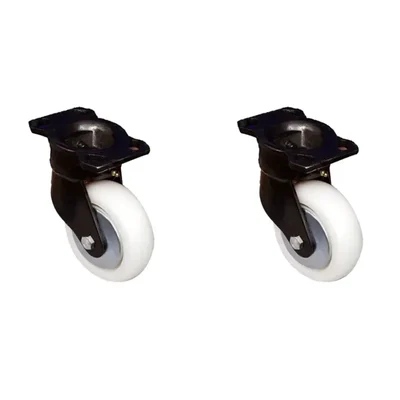 Premium Quality 4 inch, 250 kg per Wheel Load Capacity Movable Castor Wheel, 5 mm Steel Plate(Pack-2 pcs)