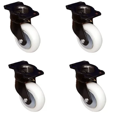 Premium Quality 150 x 50 mm Movable Castor Wheel, 5 mm Steel Plate 