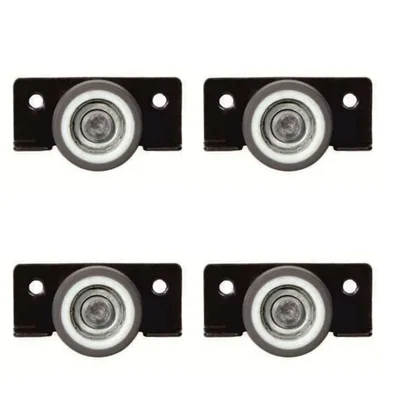 Ackwheel 4 Pcs 25 mm TPR Ply Castor Wheel, 30 Kg Load Capacity,18 Gauge Steel Plate & 27 mm Overall Height ( A- 118 )