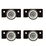 Ackwheel 4 Pcs 25 mm TPR Ply Castor Wheel, 30 Kg Load Capacity,18 Gauge Steel Plate & 27 mm Overall Height ( A- 118 )