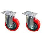 Heavy Duty 4 Inch 100-150 Kg Load Capacity Plate Type Castor Wheel