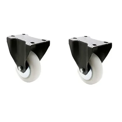 Premium Quality 100 x 50 mm Fix Castor Wheel, 5 mm Steel Plate (Pack Of 4 Pcs)(Pack-2 pcs)
