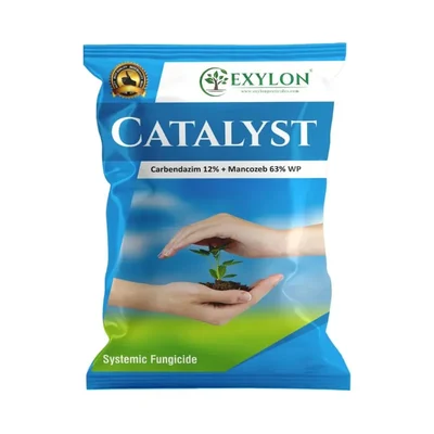Exylon Catalyst (Carbendazim 12% + Mancozeb 63% WP) Systemic Fungicide | For Fungal Disease Control In Plants(Quantity-500 gm)