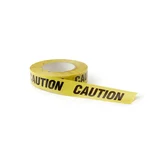 Warnmat Caution 100 Meter Barricade Tape, 3 Inch High-Visibility Yellow Non-Adhesive Safety Warning Roll