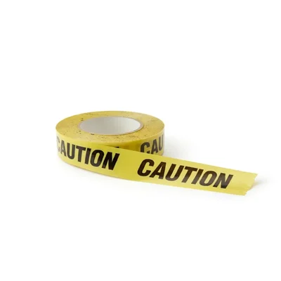 Warnmat Caution 100 Meter Barricade Tape, 3 Inch High-Visibility Yellow Non-Adhesive Safety Warning Roll(Pack-1)