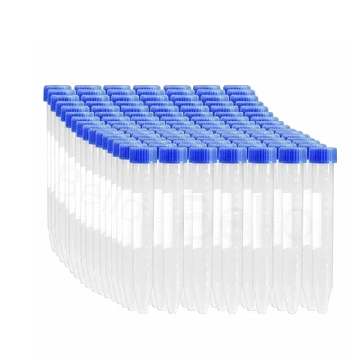 Bello Pack Of 100 Pcs Conical Bottom 15ml Centrifuge Tube with Graduated Marks