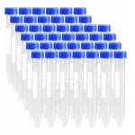 Bello 40pcs Centrifuge Conical Bottom Tubes of 15ml Capacity & 120mmX15mm Size with Graduation Marks and Screw Caps