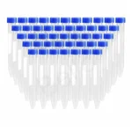 SBT 60 pcs 15ml 120mmX15mm Centrifuge Conical Bottom Tubes with Graduation Marks and Screw Caps