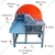 Chaff/Chara Cutter 2 HP for Animal Fodder With 150 to 350 Kg/hr Cutting Capacity