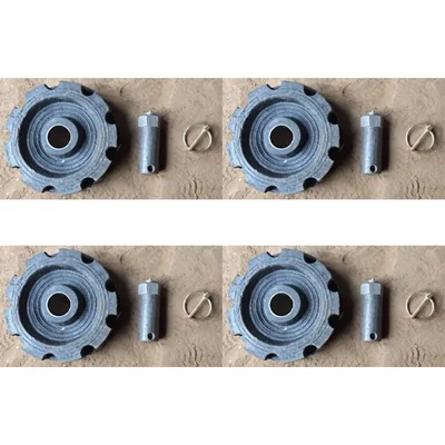 Pack of 4 Wheel Set for Both Indian and Chinese Model Chaff Cutter