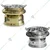 Combo of Hammered Stainless Steel Silver and Gold Round 6ltr Chafing Dish with Lid