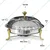 1.5 litre Stainless Steel Chafing Dish for Barbeque, Camping and Trips