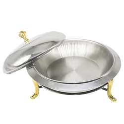 2 litre Stainless Steel Chafing Dish for Barbeque, Camping and Trips 