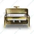 Malabar Stainless Steel Chafing Dish with Roll Top, Rectangular Chafing Dish Set with Food/Water Pan and Fuel Holders