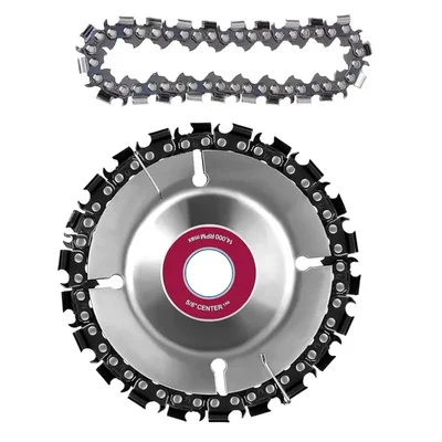 Maf Pro 4” x 22 Teeth Wood Carving Chain Circular Saw Disc For 100 mm Angle Grinder