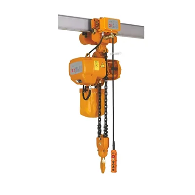 HT 2 Ton 3 HP Electric Chain Hoist, 6 Meter x 10 mm Load Chain With Electric Trolley for Horizontal Movement