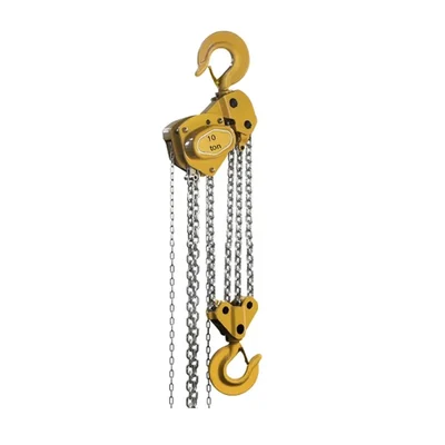 Ferreterro 10 Ton Four Fall Chain Pulley Block (ISI Marked) (LLF100)(Chain Length-3 Meter)