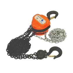 Spear 1 Ton 3 Meter Chain Pulley Block, 3 Meter Standard Lift With 6 mm Load Chain