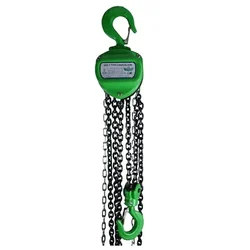 Turtle 5 Ton Chain Pulley Block With 8 Meter Standard Lifting Height, 10 mm Load Chain, Double Fall
