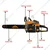 Forester FOR PRO 6200, 62-cc Petrol Operated Chainsaw with 22 inch Guide Bar | Wood Cutting/Logging Machine