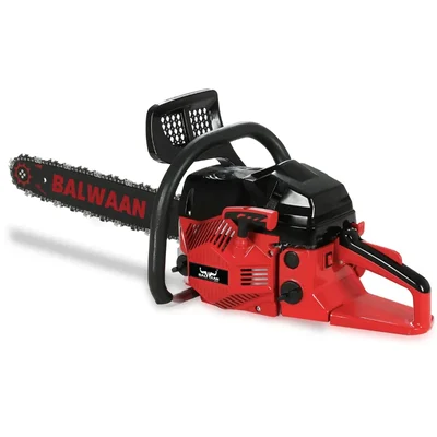 Balwaan CS-520, 52cc 2-Stroke Petrol Chainsaw with 18 Inch Guide Bar, Low Vibration, Easy-Start & Chain Tensioner