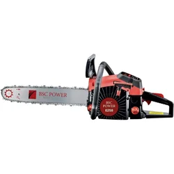 BSC Power 6258, 62cc Petrol Chainsaw with 18 inch Guide Bar for Landscaping, Wood Cutting/Logging and Tree Felling