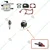 Petrol Chainsaw Spare Part Combo (Carburetor, Packing Gasket Set, Spark Plug and Carburetor Bubble) for 58 cc Chainsaw