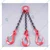 LIFT IT 10 Ton Capacity 12 mm 3 Leg Chain Sling With Hook, Masterlink & Chain Connectors (Size-2 Meter)