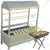Commercial Charcoal Operated 30X12X36 Inch Barbeque Grill