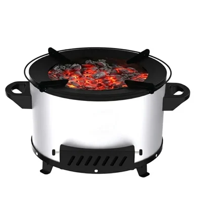 Greenway Ember Charcoal Cooking Stove, Ideal for Household, Small Business Outdoor Cooking, Camping, Barbecue & Grilling