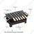 NE GRILLS 14 inch Table Top Charcoal Barbeque Grill with 6 Skewers for Home and Picnic