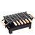 NE GRILLS 14 inch Table Top Charcoal Barbeque Grill with 6 Skewers for Home and Picnic