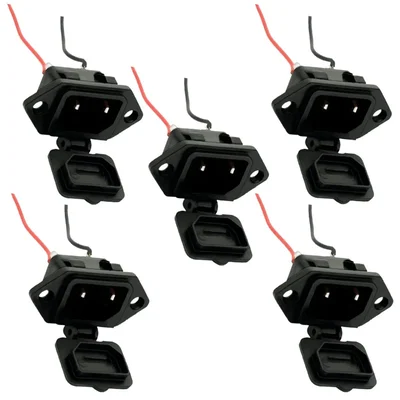 Premium Quality Charging Socket With Cap & Wire For Battery Sprayer (Pack Of 5)