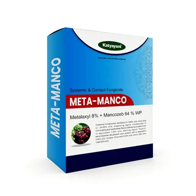 Katyayani Meta-Manco Metalaxyl 8% + Mancozeb 64% Wp Fungicide, Effective Fungal Disease Control & Contact Action(Quantity-500gm x 1)