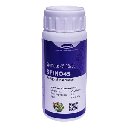 Katyayani Spino 45 Spinosad 45% SC Insecticide For The Control Of Resistant Helicoverpa In Cotton And Red Gram(Pack-50 ml x 1)