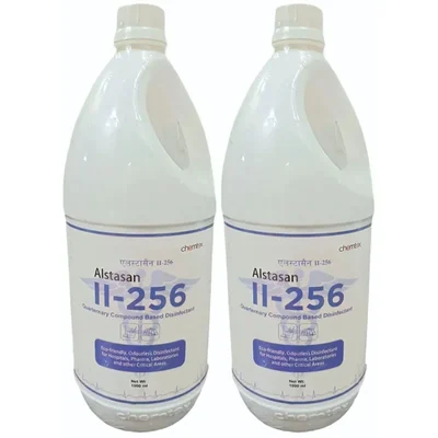 2 Pack of Chemtex (1 Liter x 2 pcs) Alstasan II-256 Concentrated Hard Surface Disinfectant