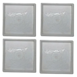 RK Plastic Chequered Tile Mould| 12" x 12" (Pack Of 4 )