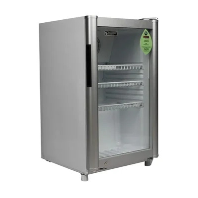 Elanpro ECG 105 Single Glass Door 98L Chiller for ice-Cream, Cold Drinks, Snacks Storing and Good Fit for Retail Store
