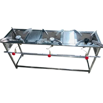 Stand Type 48x24x32 inch Chinese Cooking Range with 2G and 1T Burner Model for Commercial Kitchen Use