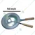 Chinese woks Iron Kadhai with Wooden Handle and Stainless Steel Big Size Ladle(Size-14 inch Dia.)