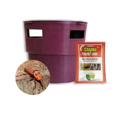 Chipku Bucket Trap with Pheromone Red Palm Weevil Lure (Rhynchophorus ferrugineus) - Pack of 1